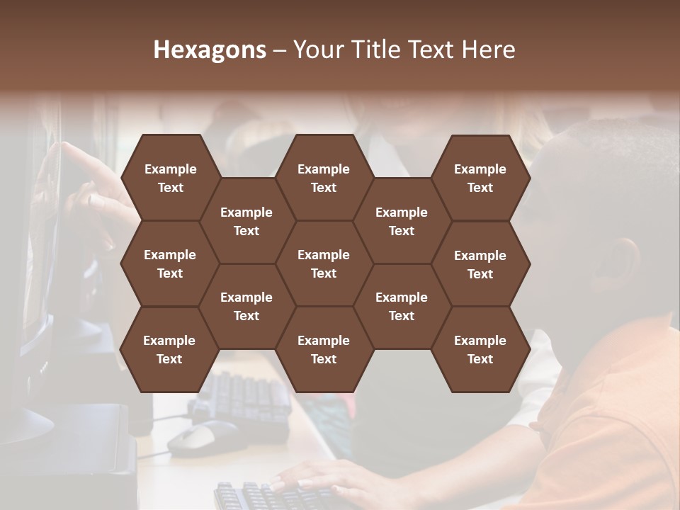 Boy Pupil Multi Ethnic PowerPoint Template