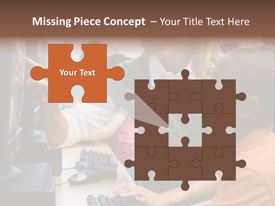 Boy Pupil Multi Ethnic PowerPoint Template