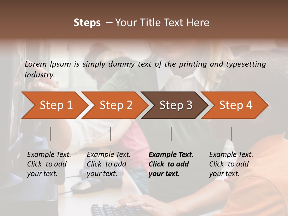 Boy Pupil Multi Ethnic PowerPoint Template