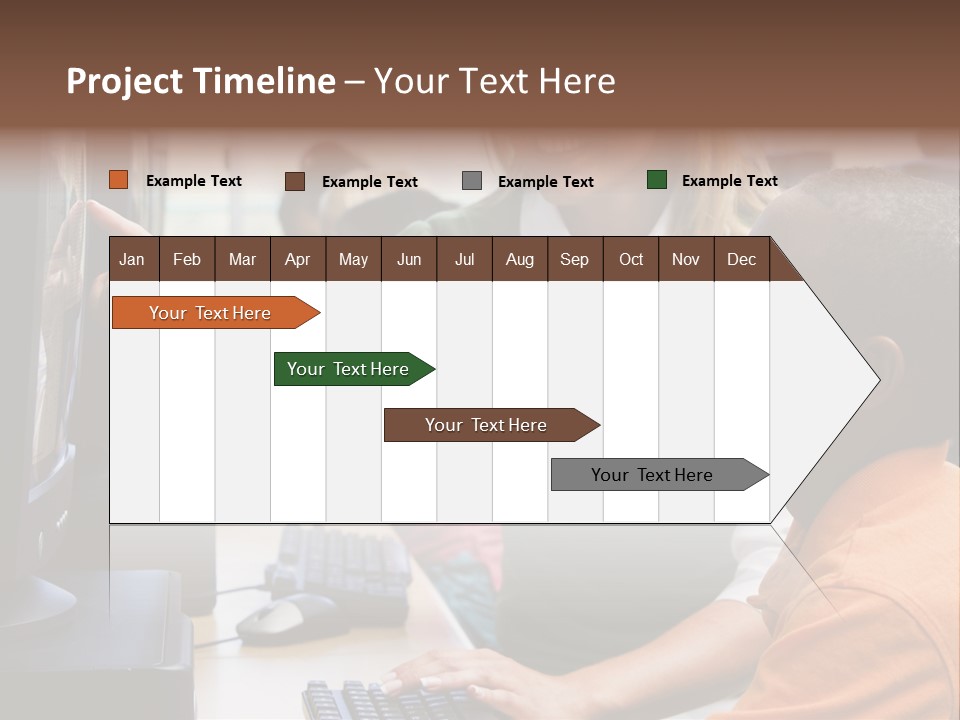 Boy Pupil Multi Ethnic PowerPoint Template
