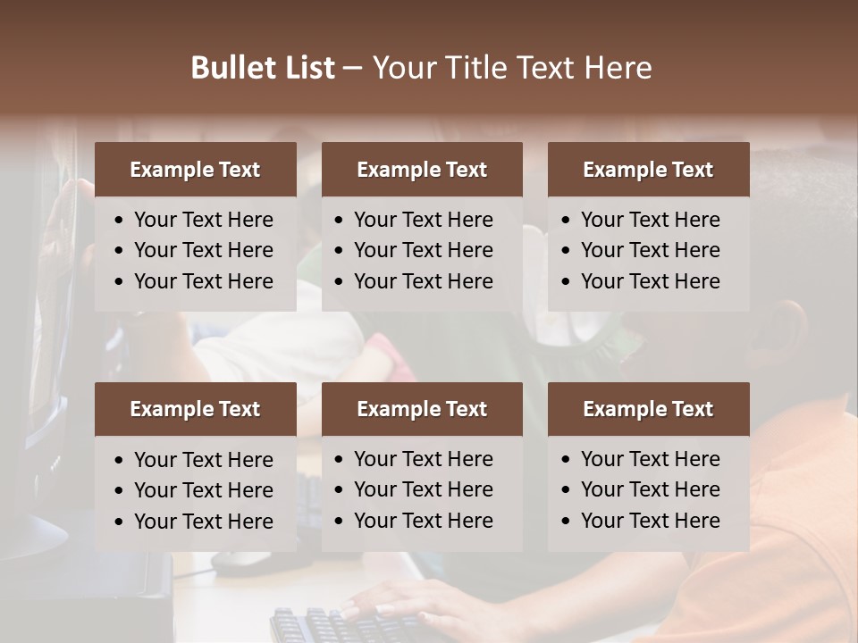 Boy Pupil Multi Ethnic PowerPoint Template