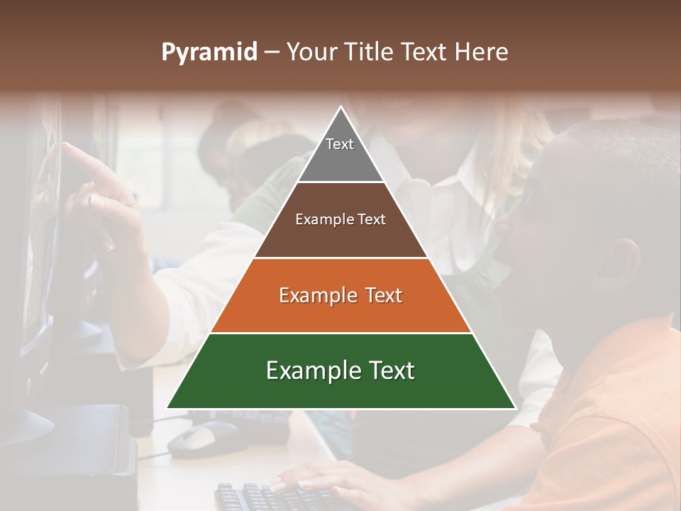 Boy Pupil Multi Ethnic PowerPoint Template