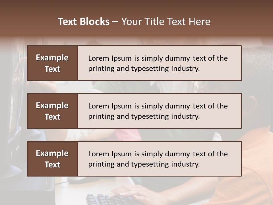 Boy Pupil Multi Ethnic PowerPoint Template