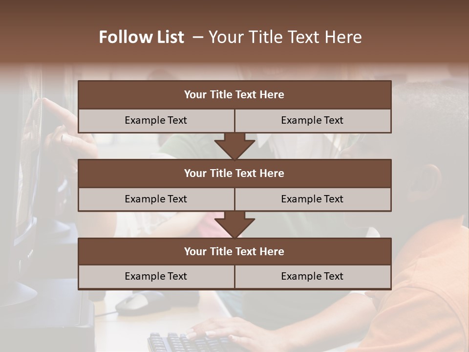Boy Pupil Multi Ethnic PowerPoint Template