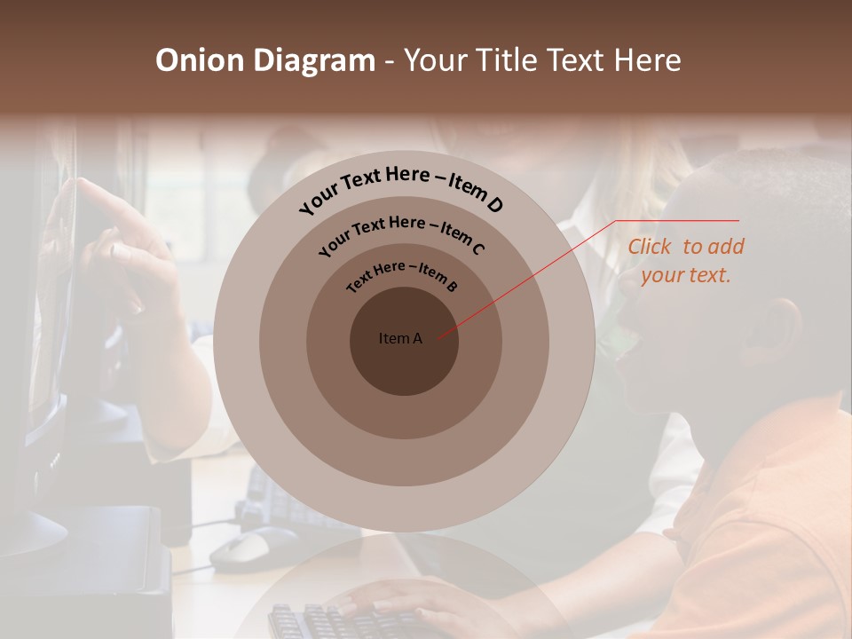 Boy Pupil Multi Ethnic PowerPoint Template