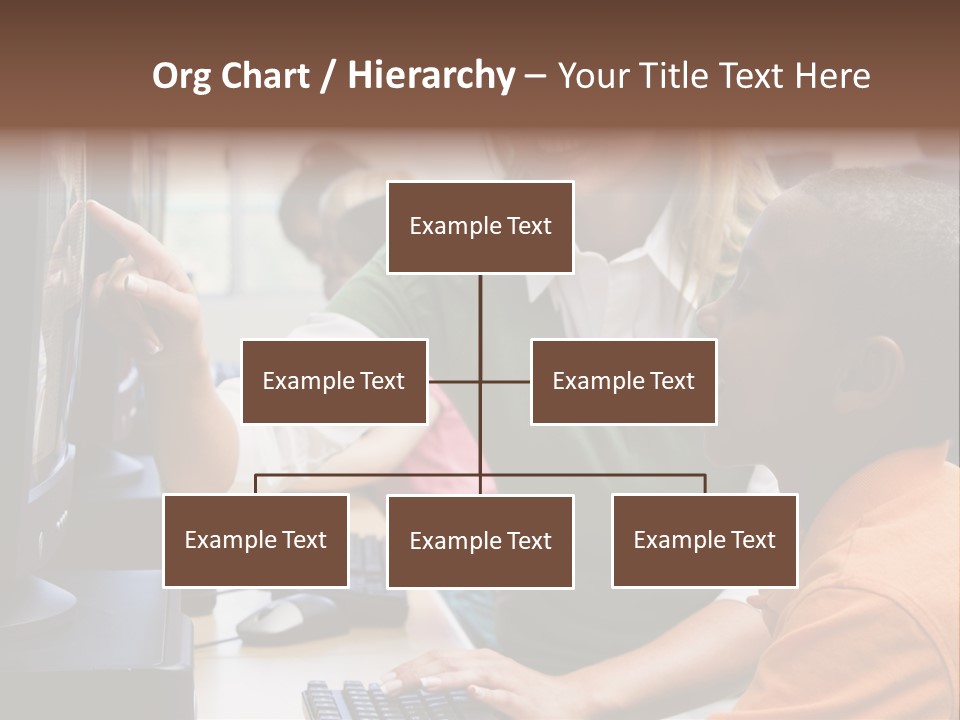 Boy Pupil Multi Ethnic PowerPoint Template