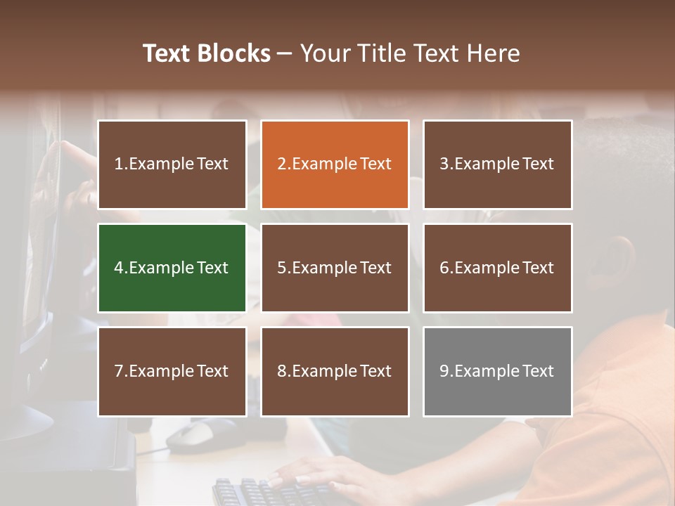 Boy Pupil Multi Ethnic PowerPoint Template