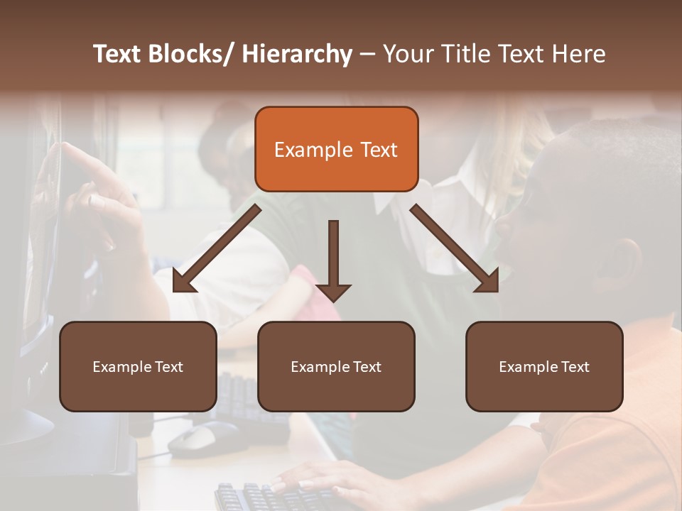 Boy Pupil Multi Ethnic PowerPoint Template