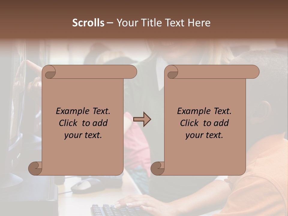 Boy Pupil Multi Ethnic PowerPoint Template
