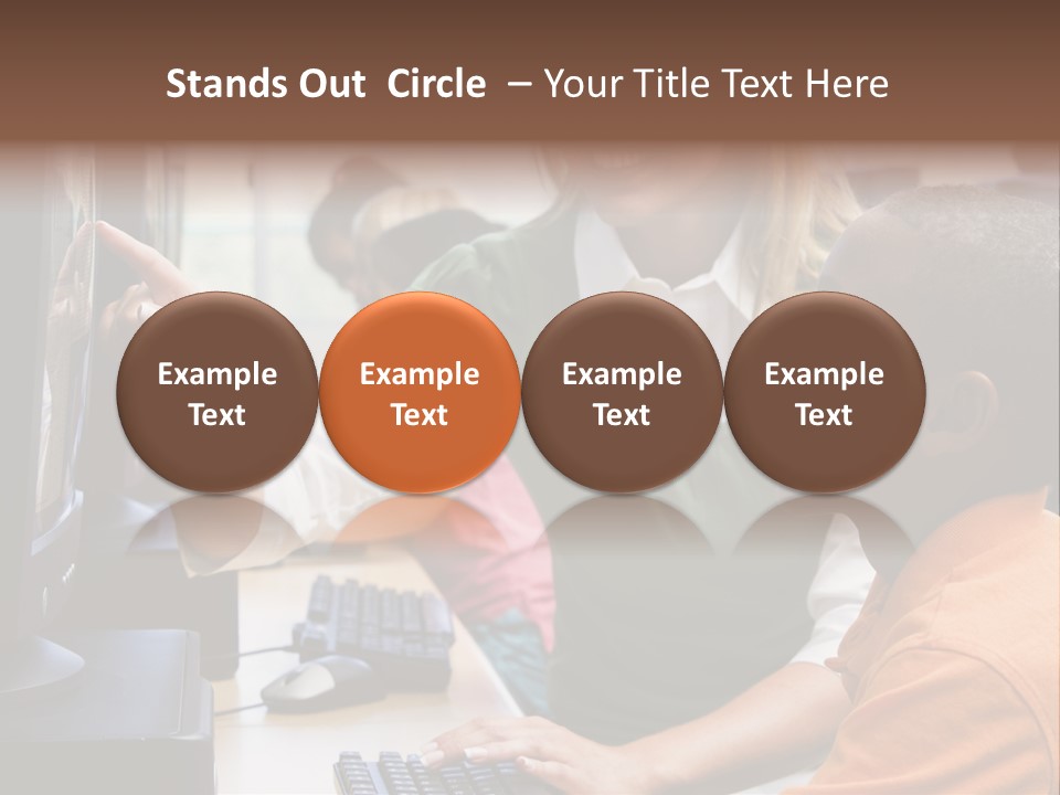 Boy Pupil Multi Ethnic PowerPoint Template