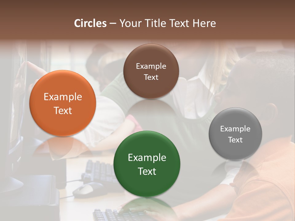 Boy Pupil Multi Ethnic PowerPoint Template