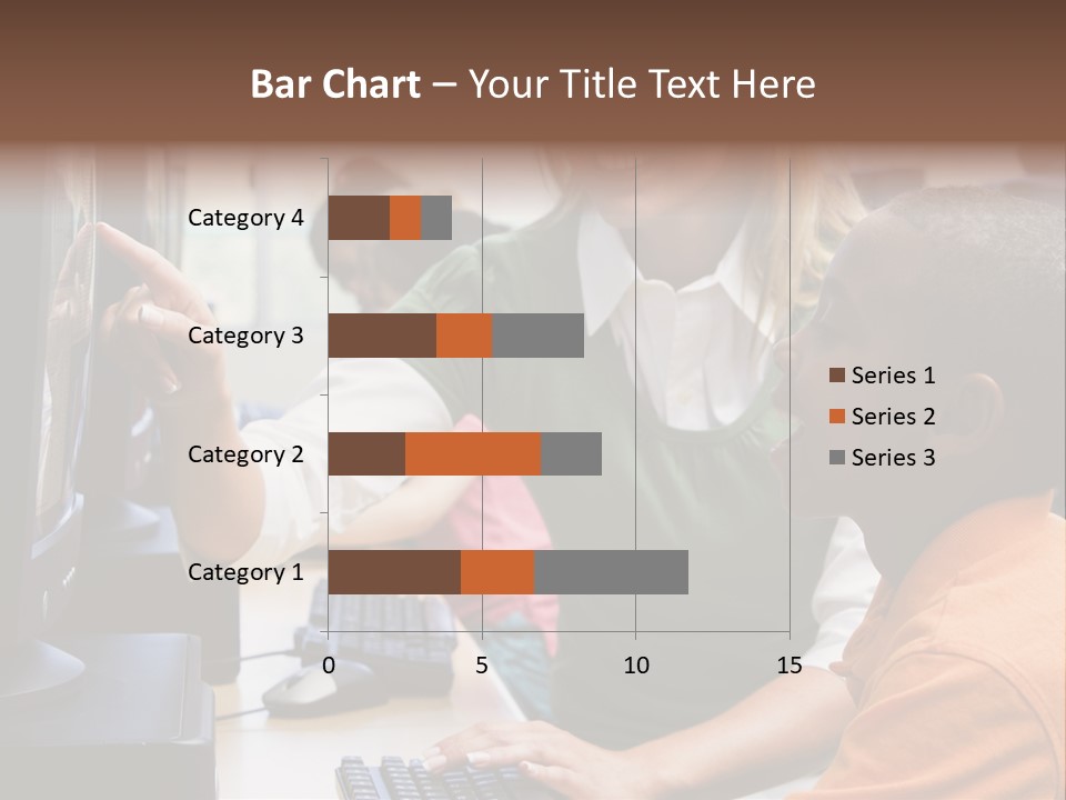 Boy Pupil Multi Ethnic PowerPoint Template
