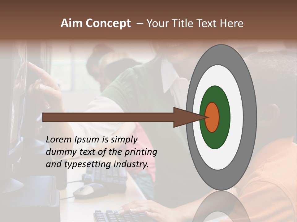 Boy Pupil Multi Ethnic PowerPoint Template