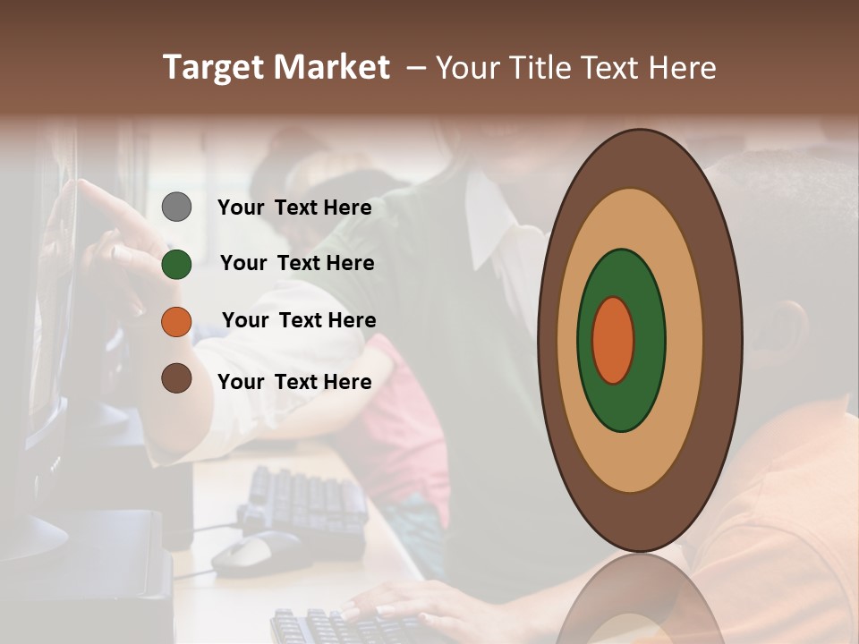 Boy Pupil Multi Ethnic PowerPoint Template