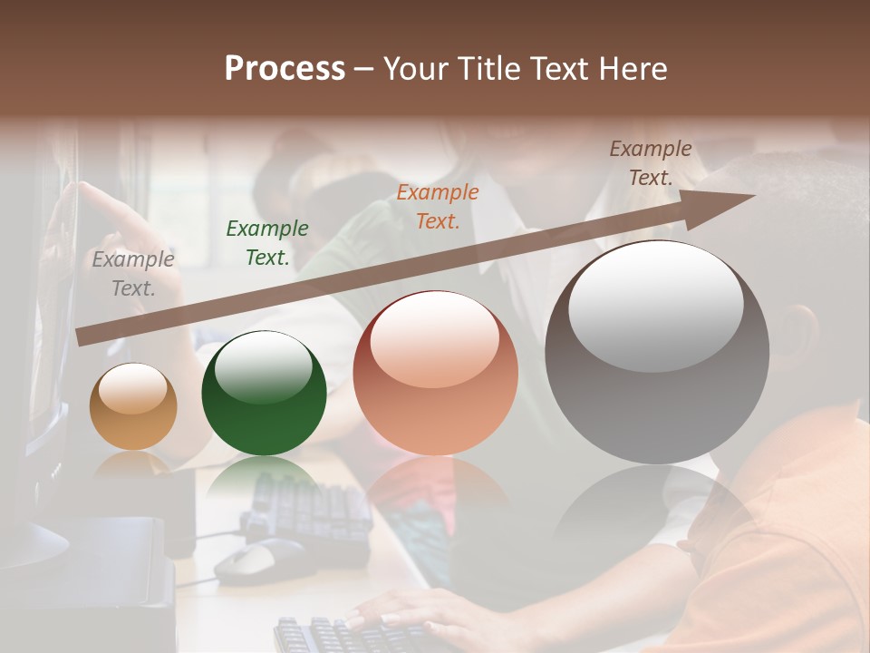 Boy Pupil Multi Ethnic PowerPoint Template