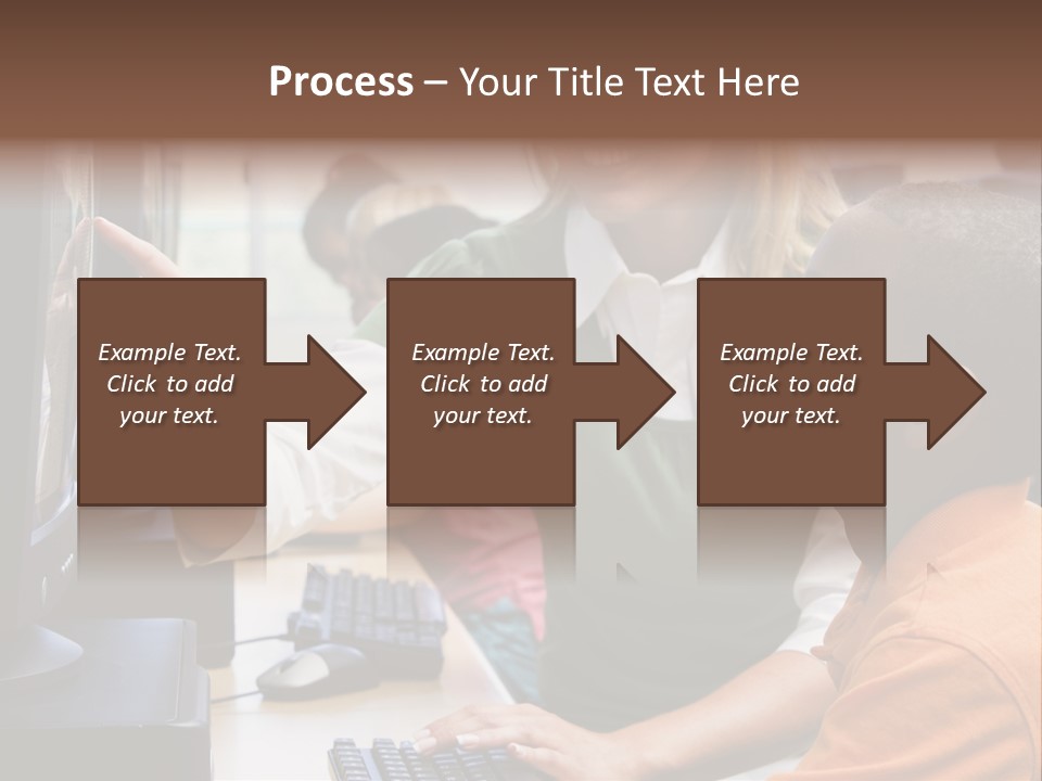 Boy Pupil Multi Ethnic PowerPoint Template