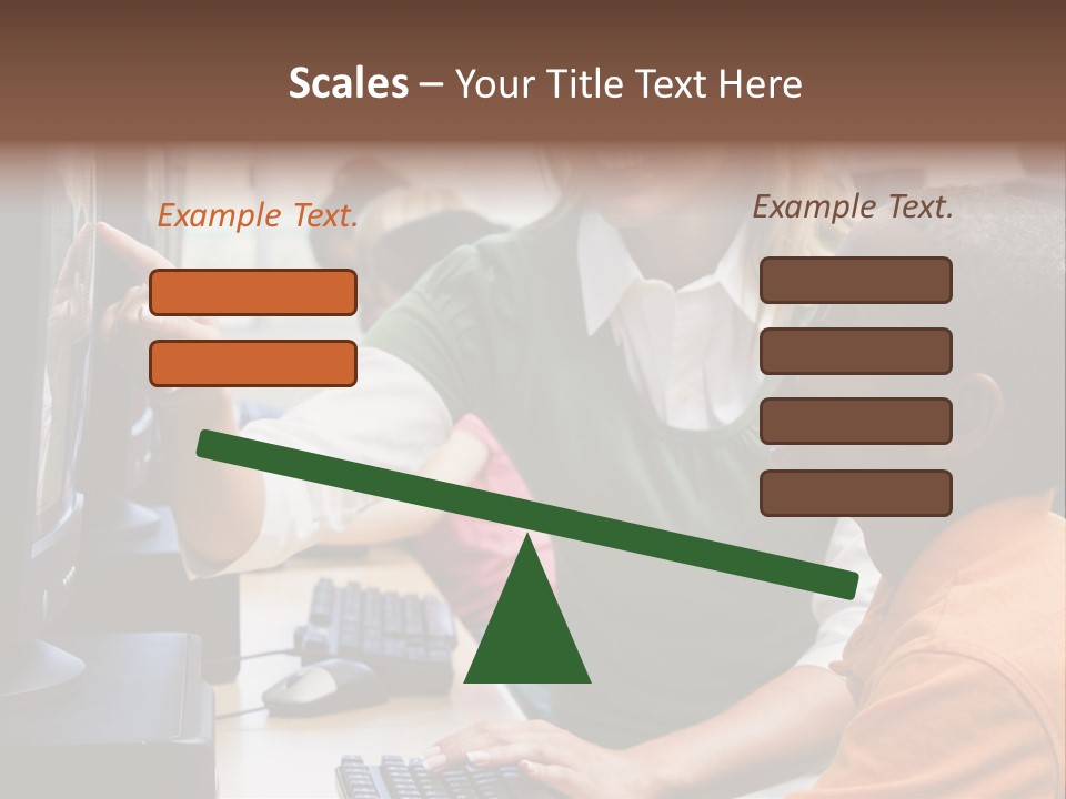 Boy Pupil Multi Ethnic PowerPoint Template