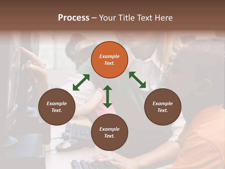 Boy Pupil Multi Ethnic PowerPoint Template