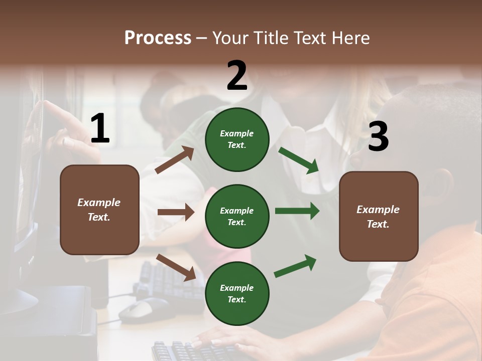 Boy Pupil Multi Ethnic PowerPoint Template
