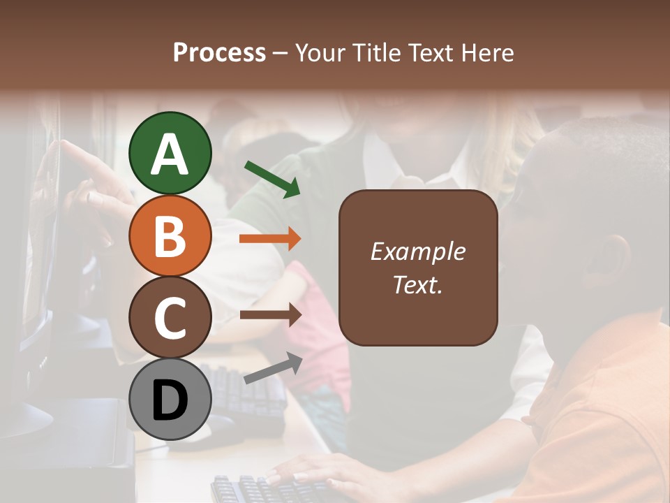 Boy Pupil Multi Ethnic PowerPoint Template