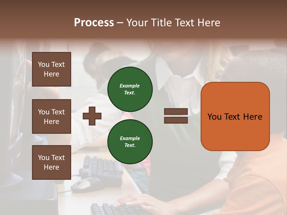 Boy Pupil Multi Ethnic PowerPoint Template