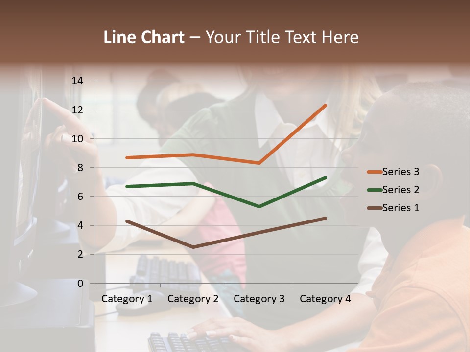 Boy Pupil Multi Ethnic PowerPoint Template
