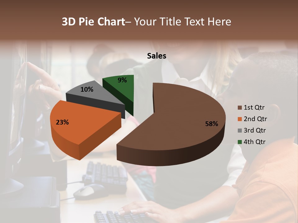 Boy Pupil Multi Ethnic PowerPoint Template