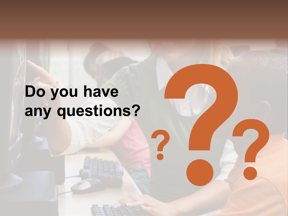 Boy Pupil Multi Ethnic PowerPoint Template