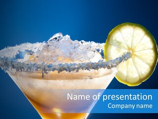 Refreshment Lime Citrus PowerPoint Template