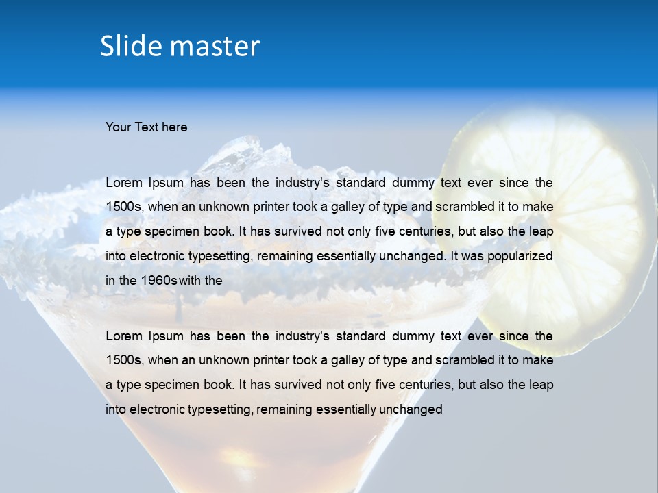 Refreshment Lime Citrus PowerPoint Template