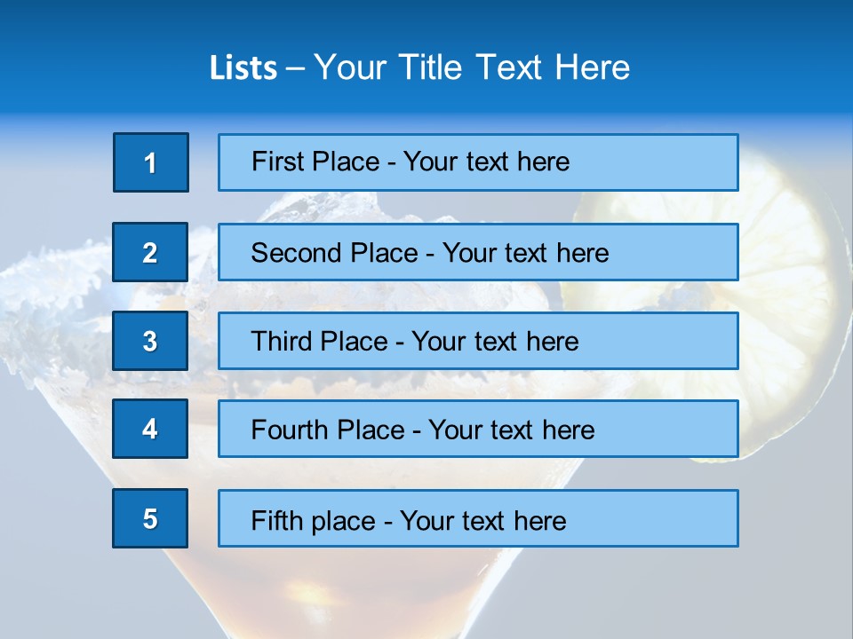 Refreshment Lime Citrus PowerPoint Template