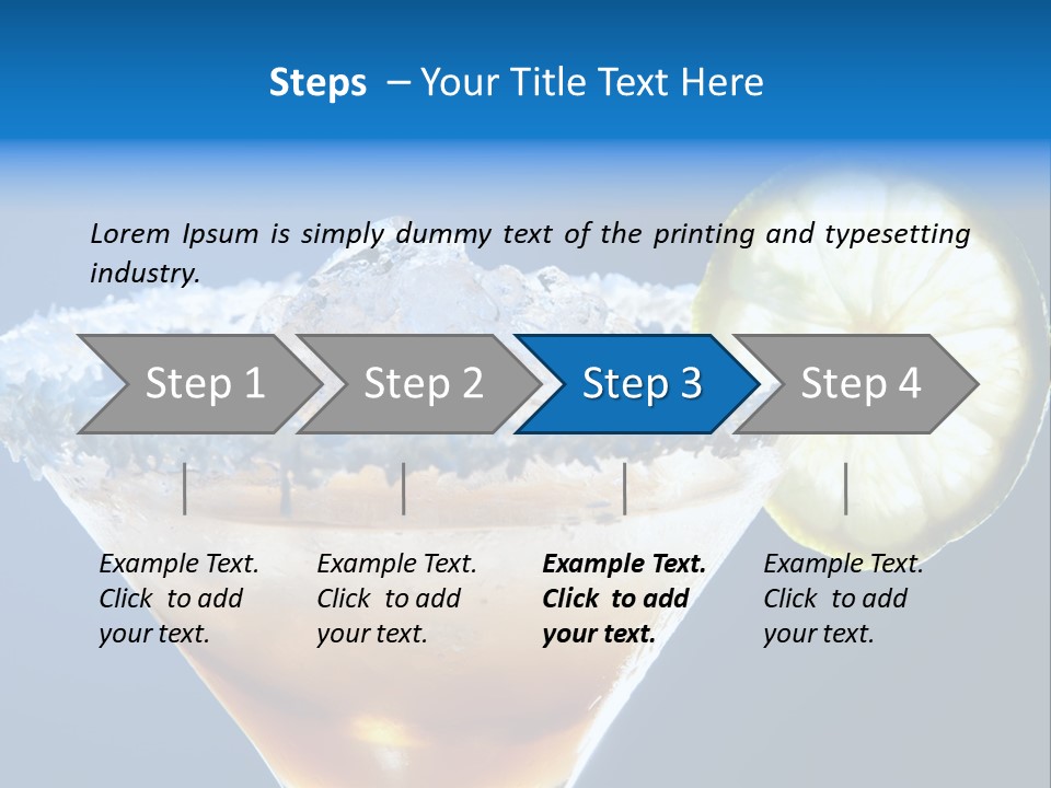 Refreshment Lime Citrus PowerPoint Template