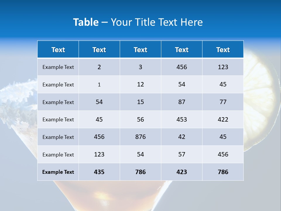 Refreshment Lime Citrus PowerPoint Template