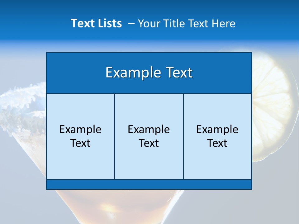 Refreshment Lime Citrus PowerPoint Template