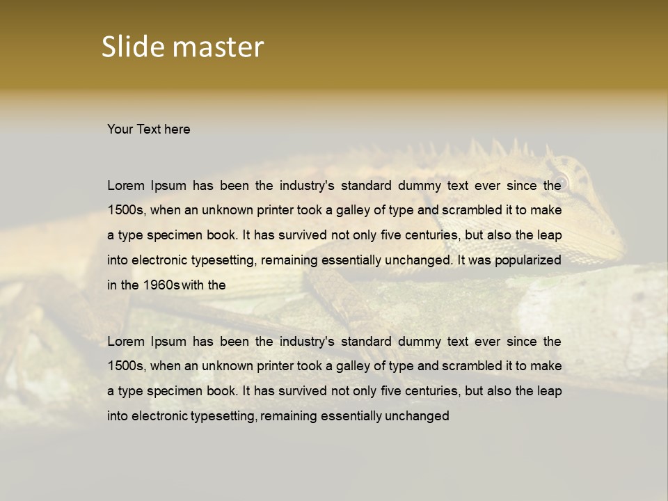 Color Eye Single PowerPoint Template