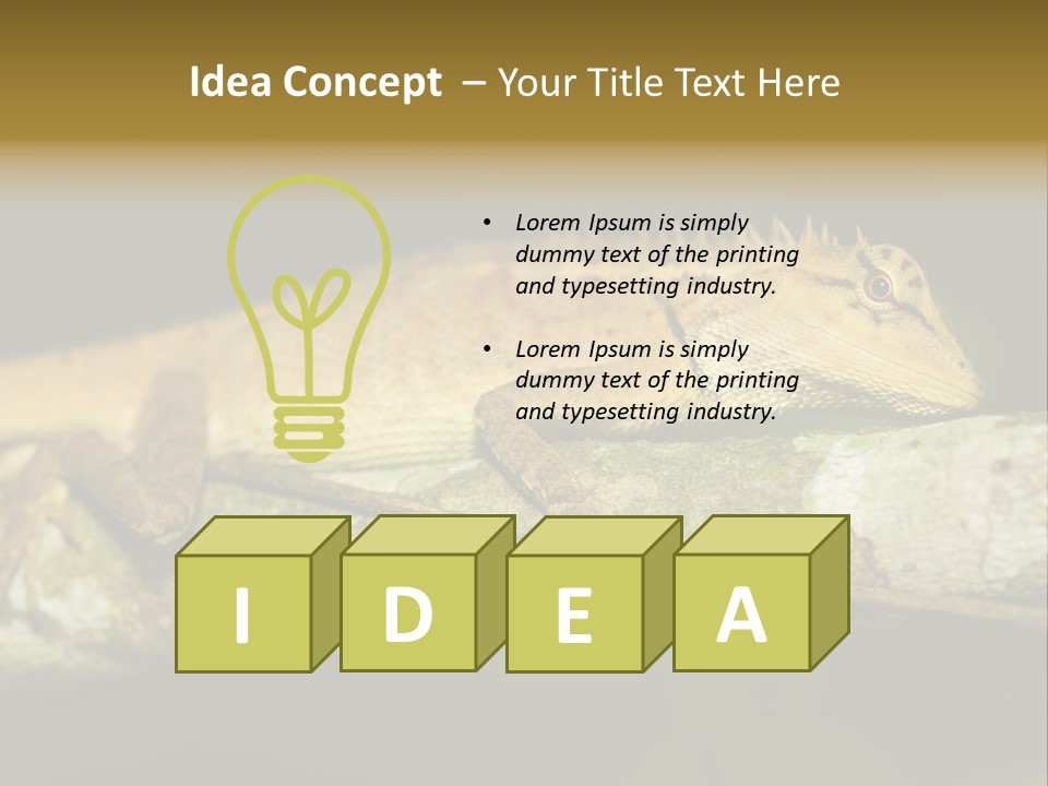 Color Eye Single PowerPoint Template