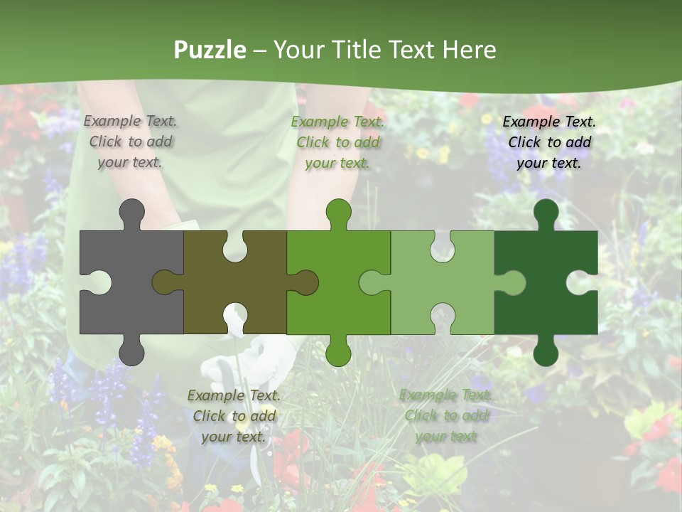 Beautiful Gardener Nature PowerPoint Template
