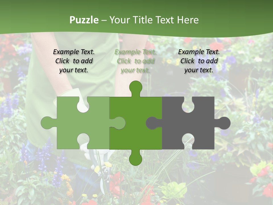 Beautiful Gardener Nature PowerPoint Template