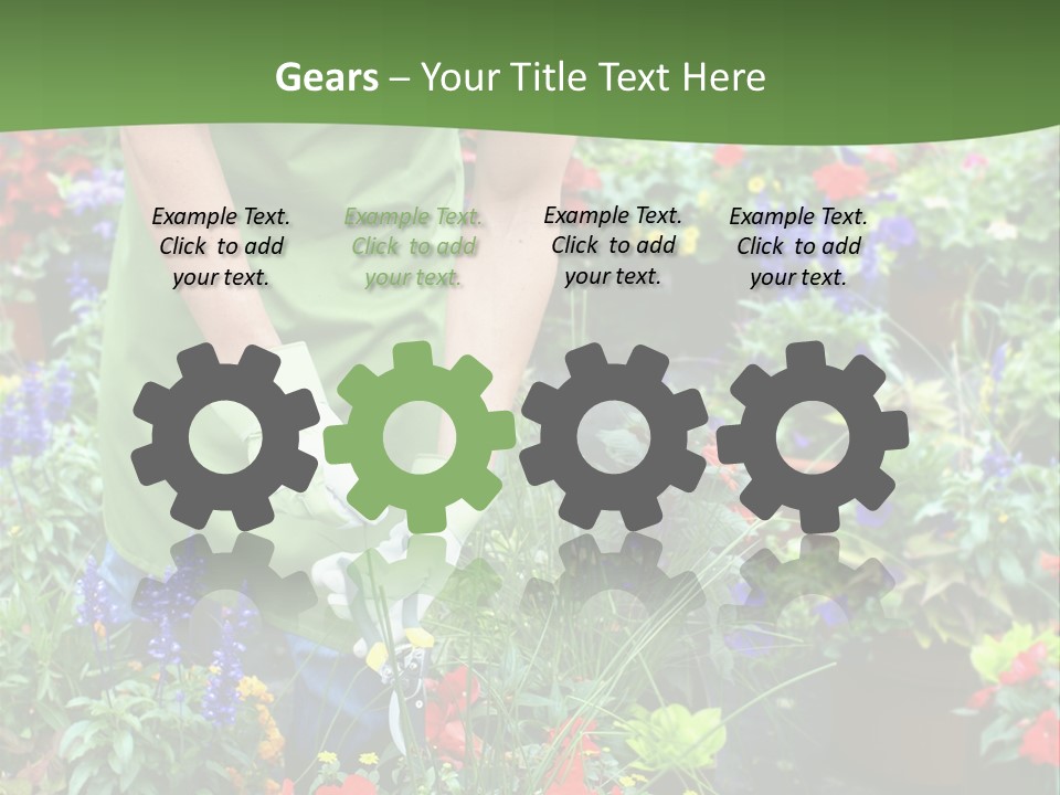 Beautiful Gardener Nature PowerPoint Template