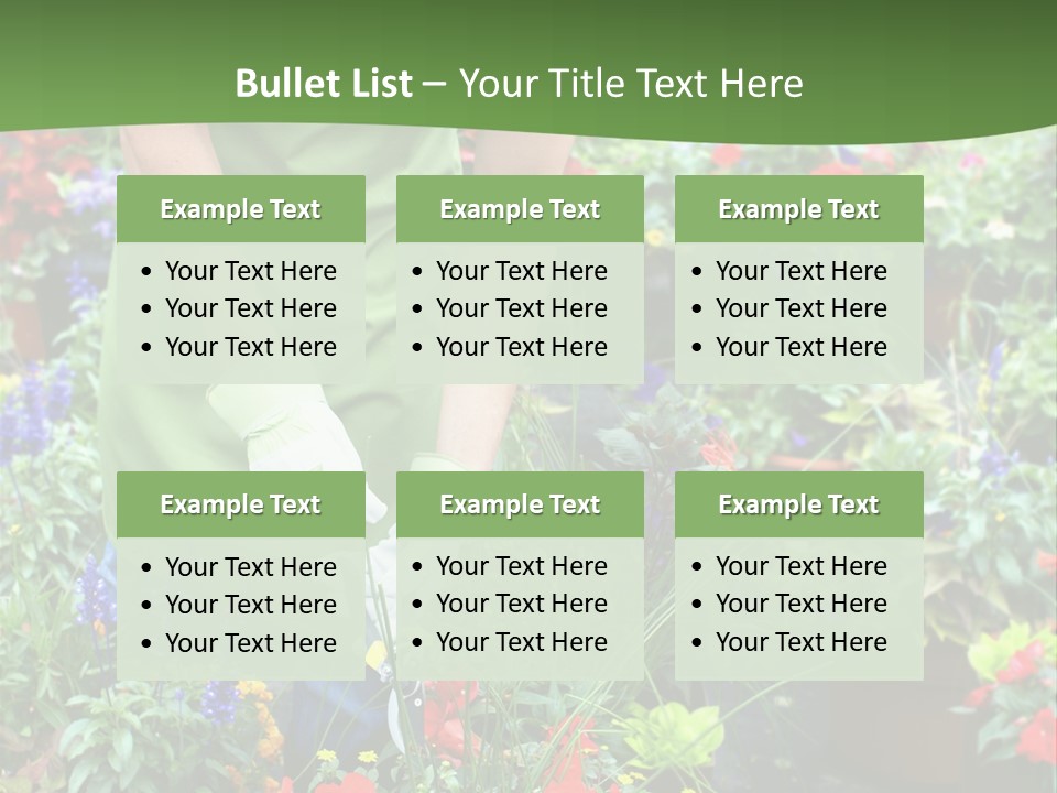 Beautiful Gardener Nature PowerPoint Template
