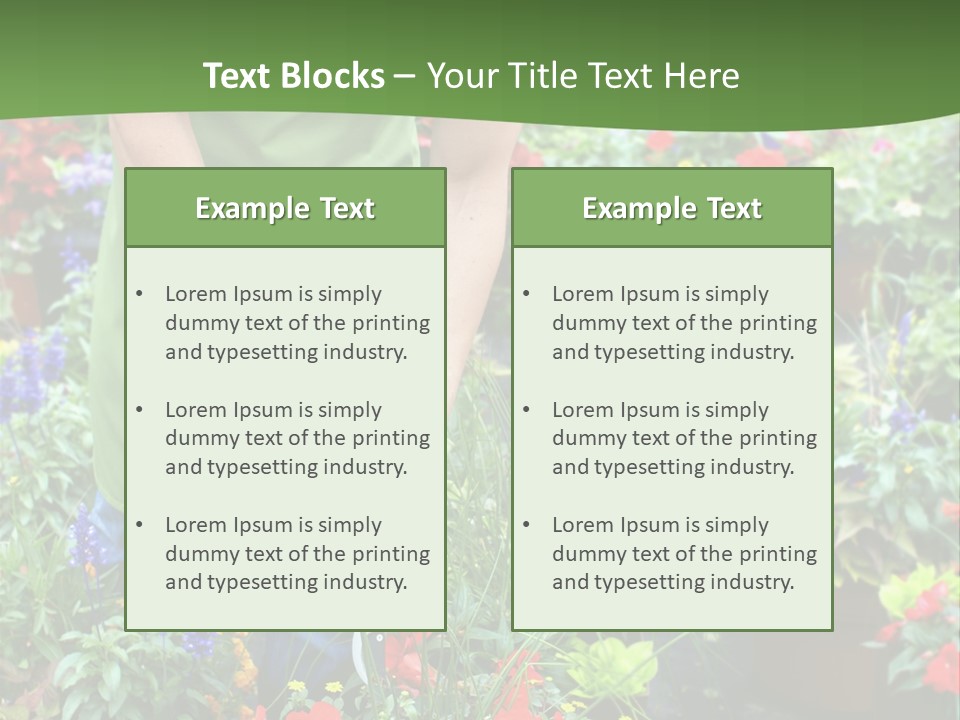 Beautiful Gardener Nature PowerPoint Template