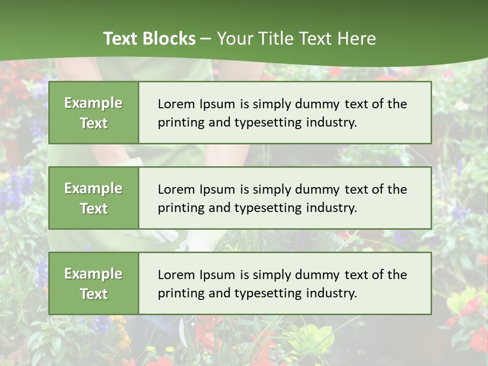 Beautiful Gardener Nature PowerPoint Template
