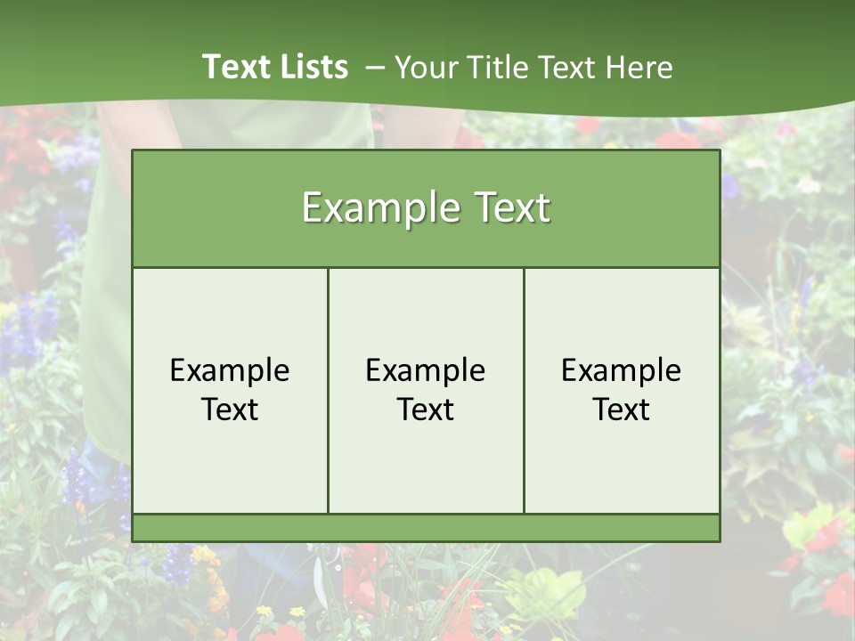 Beautiful Gardener Nature PowerPoint Template