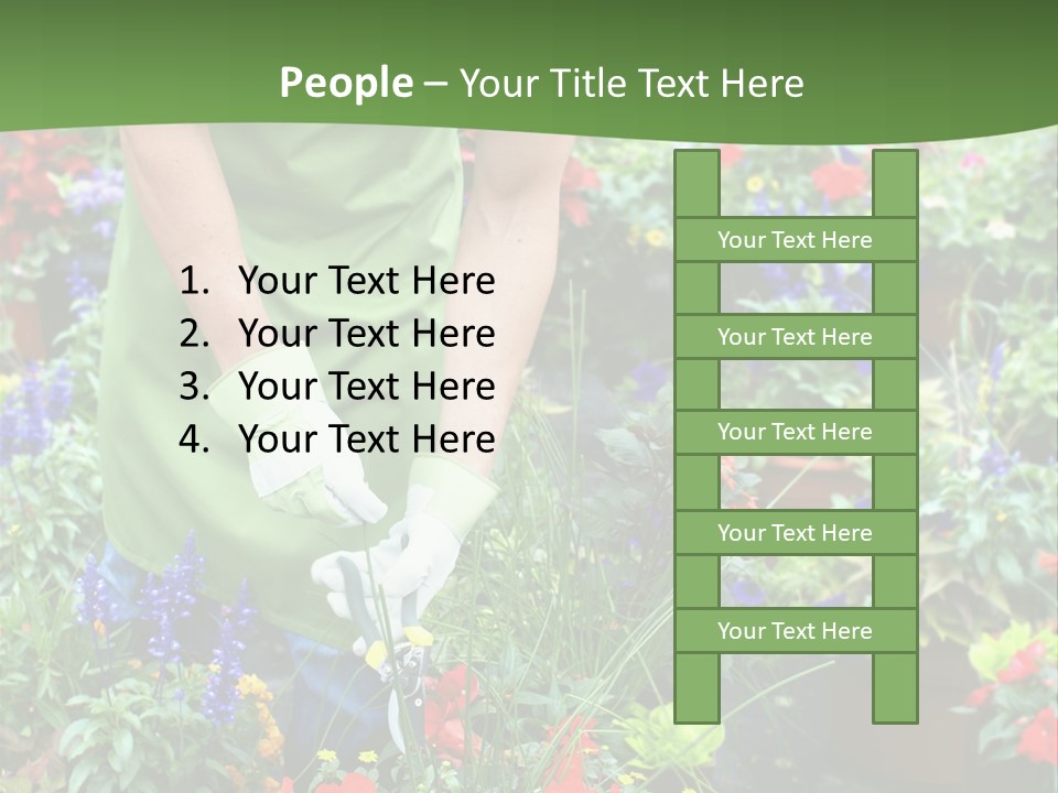 Beautiful Gardener Nature PowerPoint Template