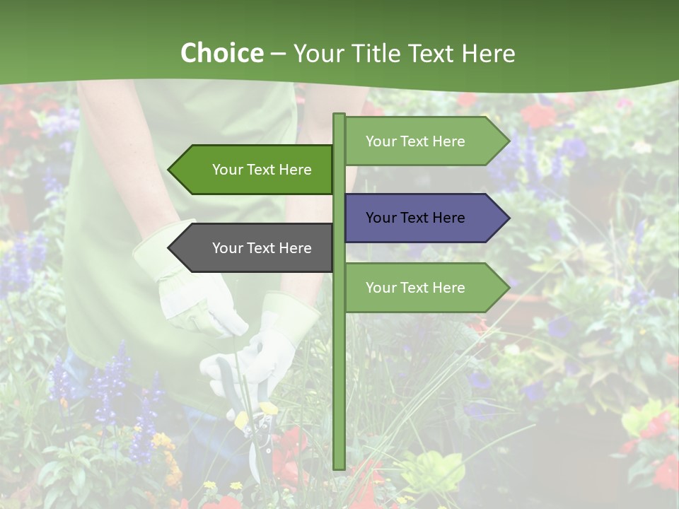 Beautiful Gardener Nature PowerPoint Template