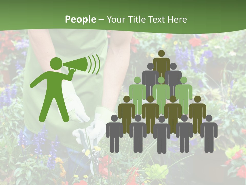 Beautiful Gardener Nature PowerPoint Template