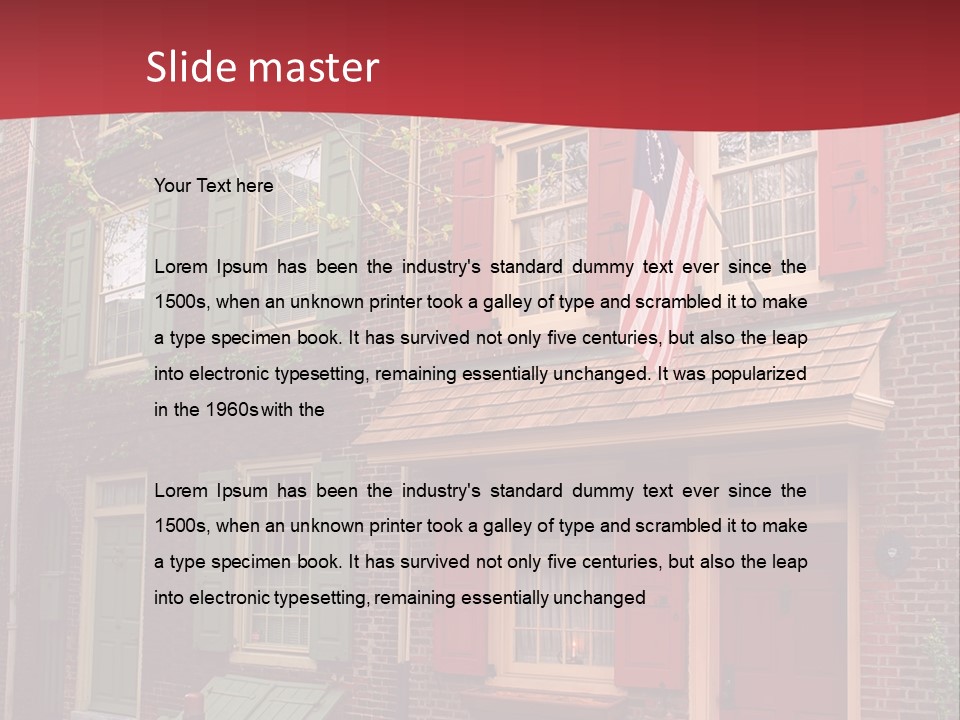 Sidewalk Architecture Exterior PowerPoint Template
