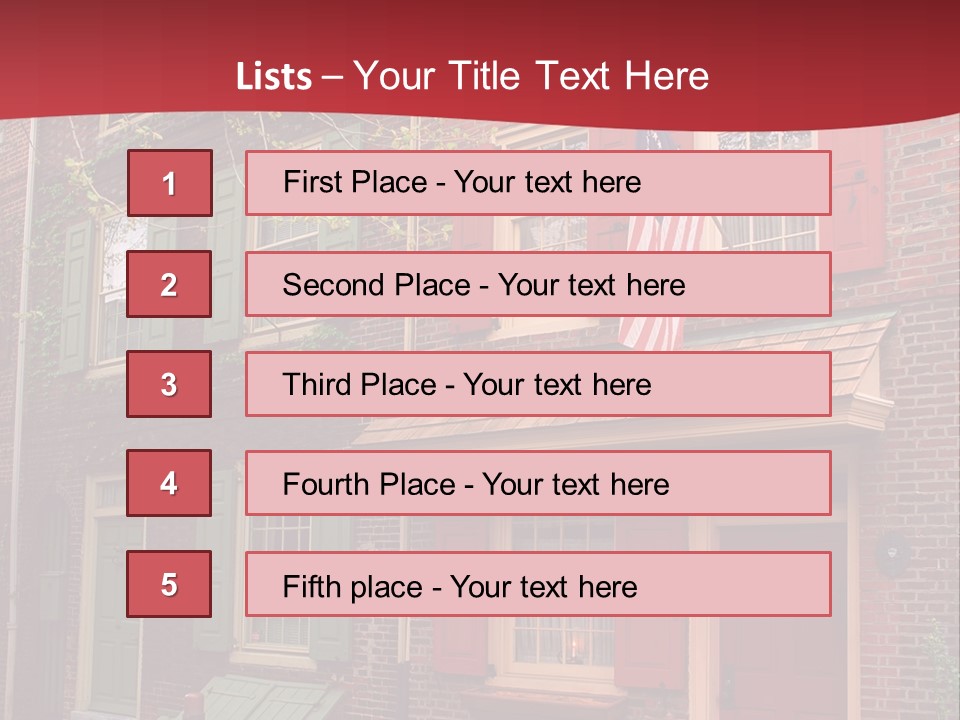 Sidewalk Architecture Exterior PowerPoint Template