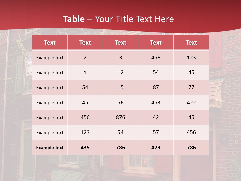 Sidewalk Architecture Exterior PowerPoint Template