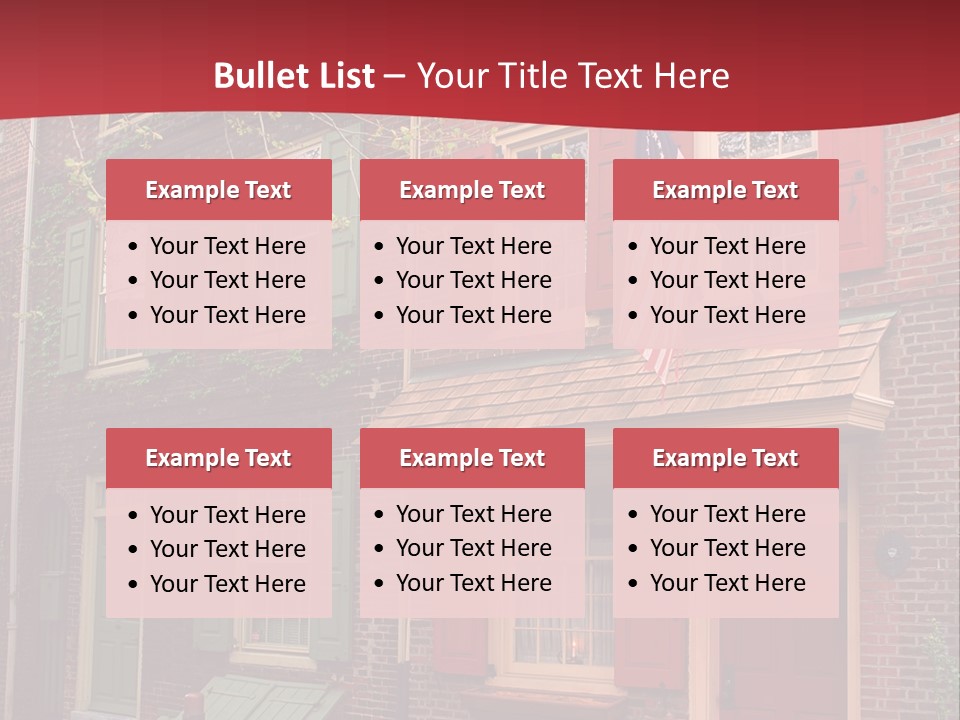 Sidewalk Architecture Exterior PowerPoint Template